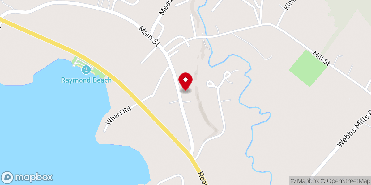 Map showing location of Raymond Village Community Church UCC