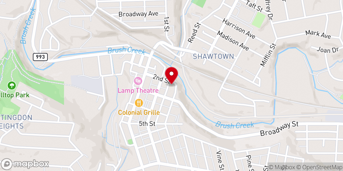 Map showing location of Immaculate Conception