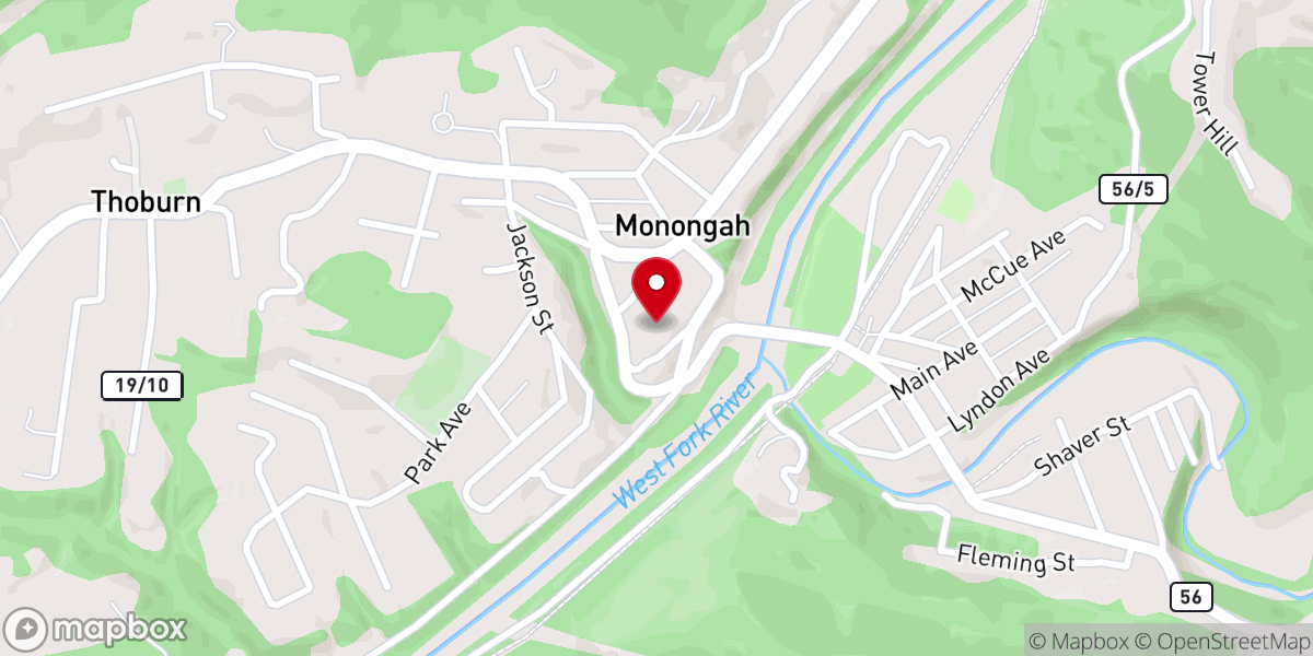 Map showing location of Holy Spirit Catholic Church