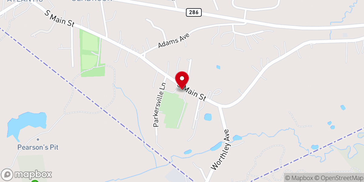 Map showing location of Rand Memorial Congregational Church