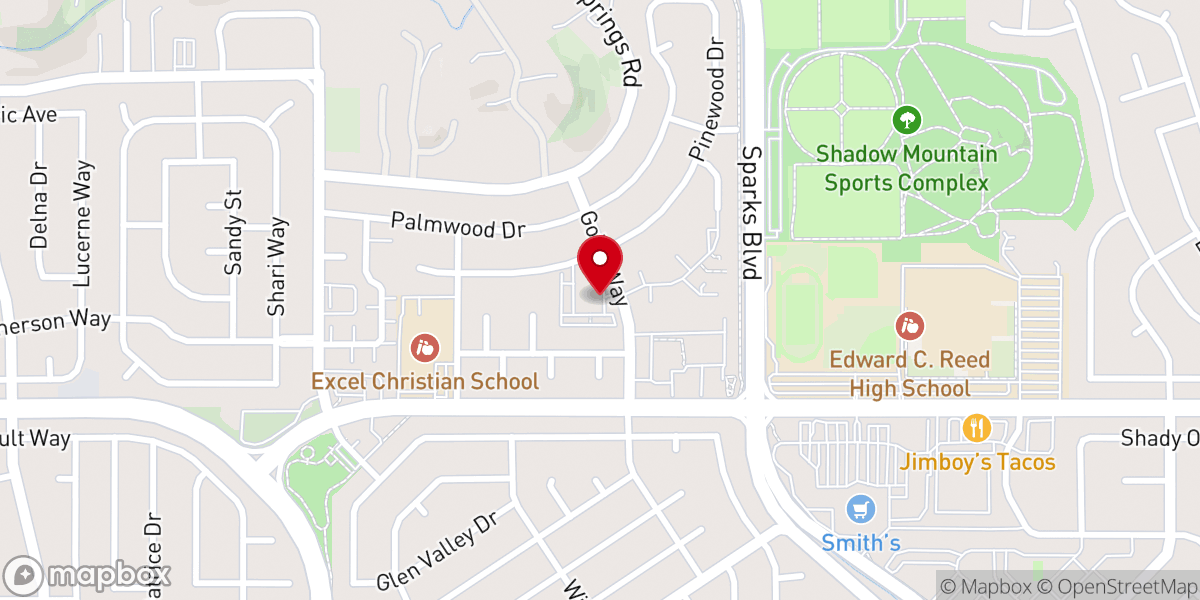 Map showing location of Spirit Filled Church