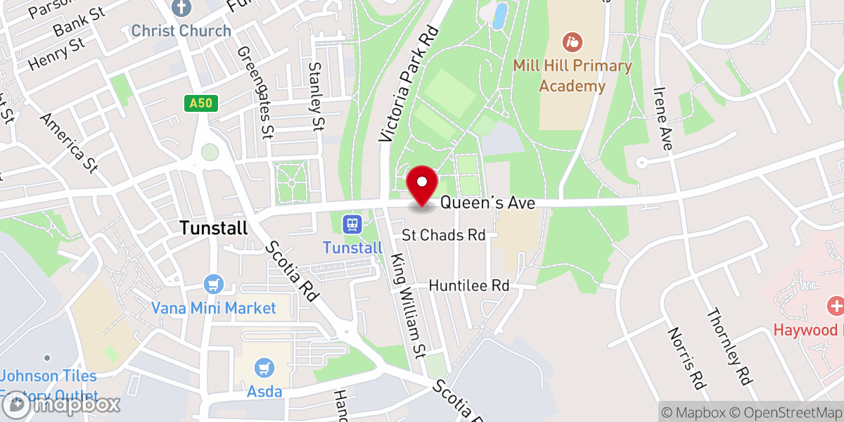 Map showing location of Sacred Heart R C Church