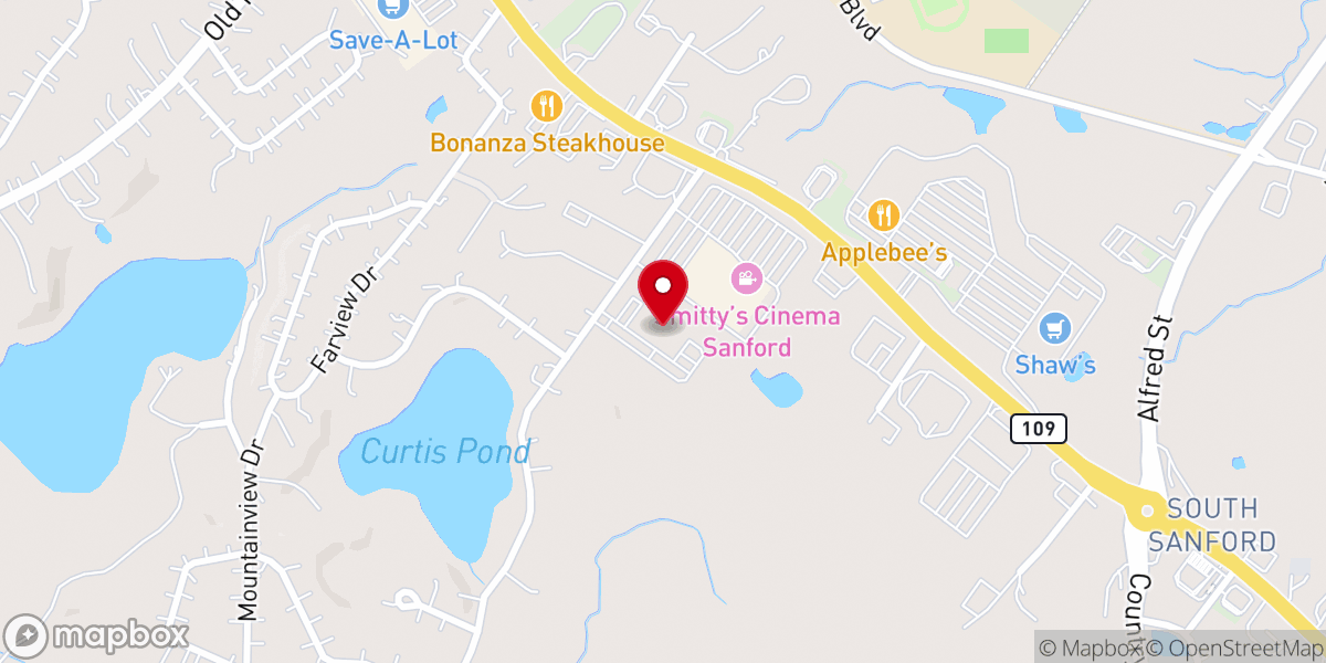 Map showing location of Curtis Lake Christian Church