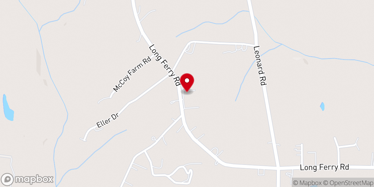 Map showing location of Trading Ford Church