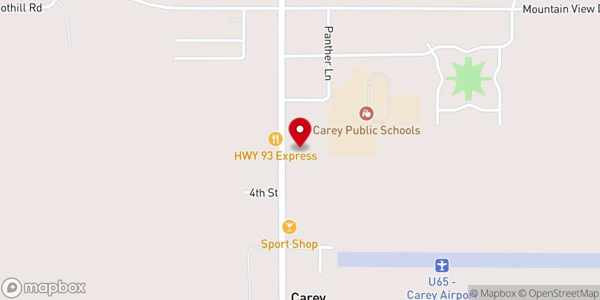 Map showing location of Larkin Memorial Community Church