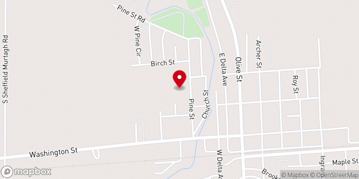 Map showing location of Higher Heights Missionary Baptist Church