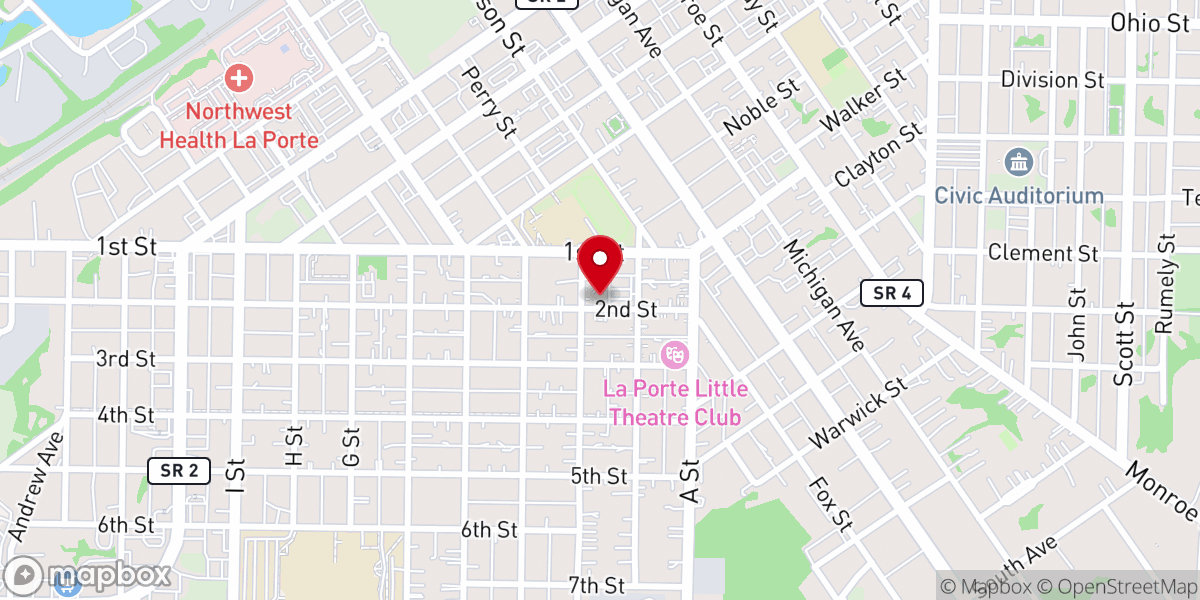 Map showing location of St Joseph Catholic Church