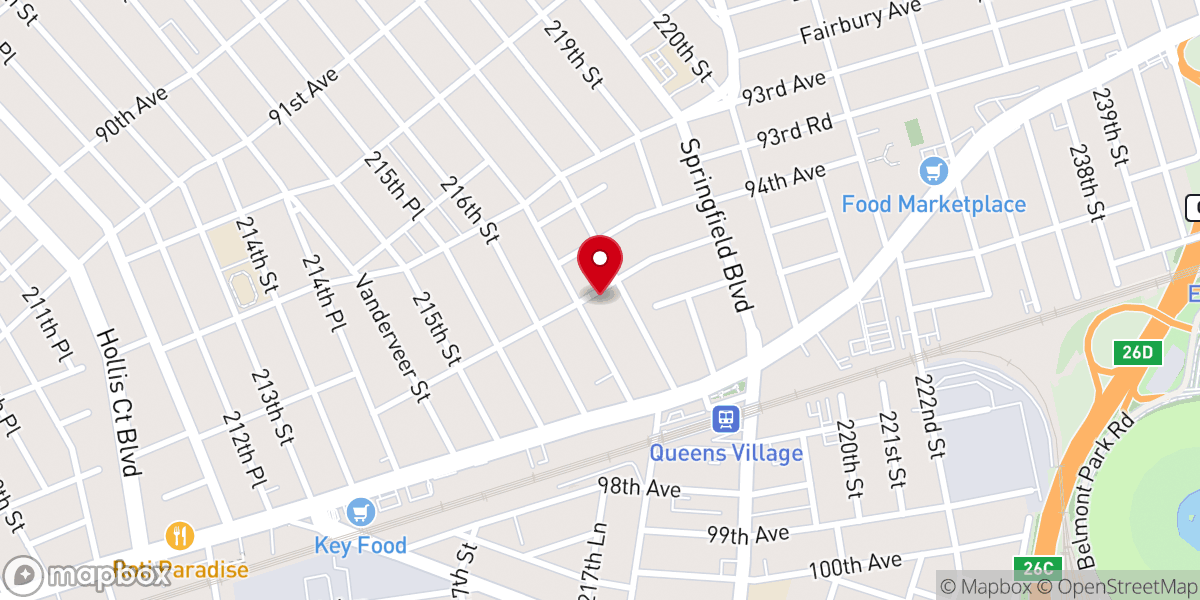 Map showing location of First United Presbyterian Church