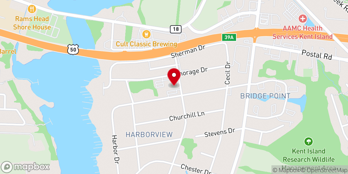 Map showing location of St. Christopher's Church