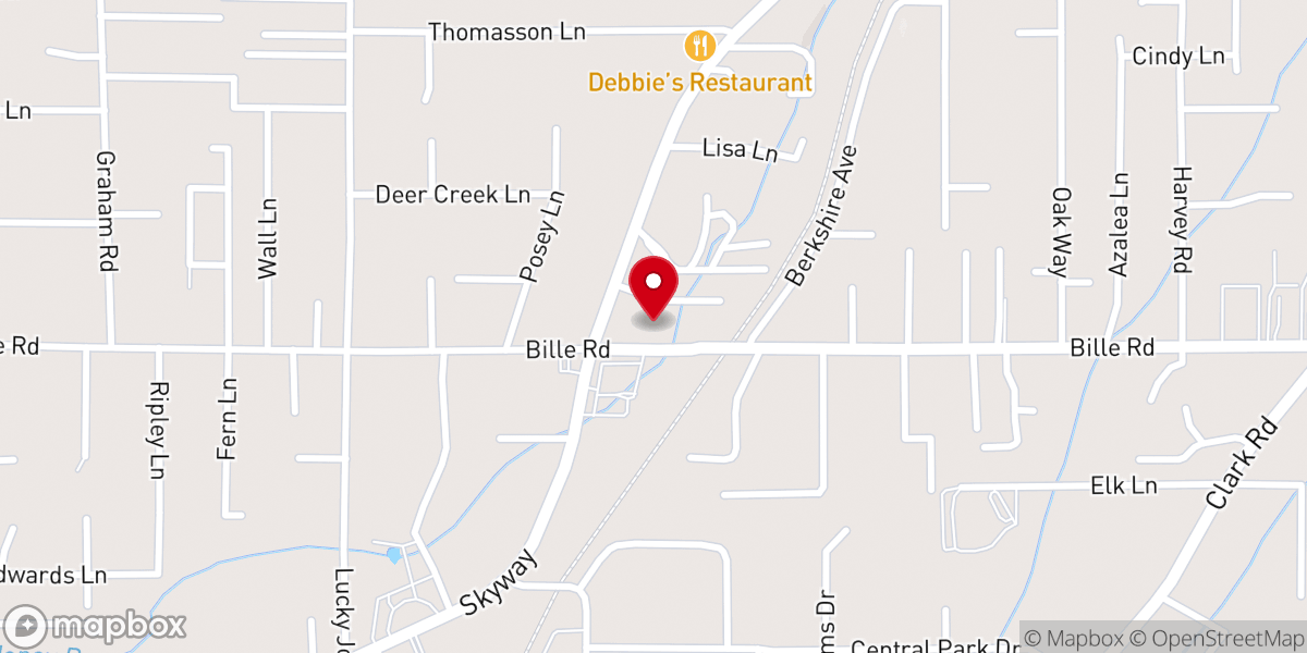 Map showing location of New Life Apostolic Church Paradise Ca