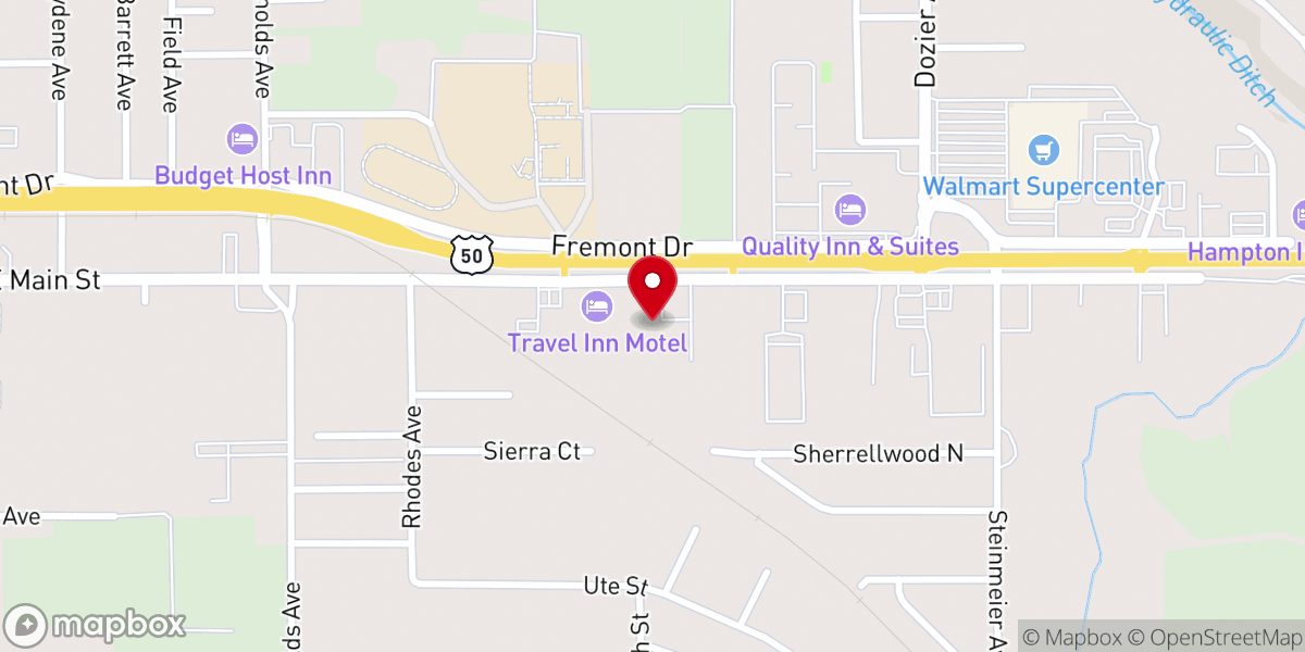 Map showing location of Evangelical Free Church