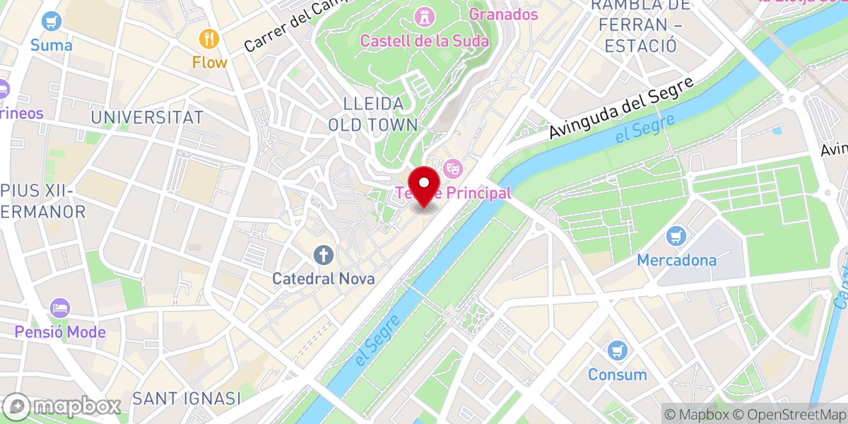 Map showing location of Iglesia de San Pedro Apóstol