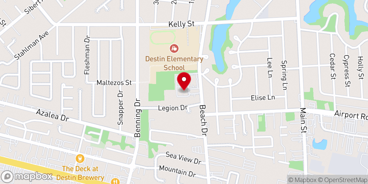 Map showing location of Corpus Christi Catholic Church