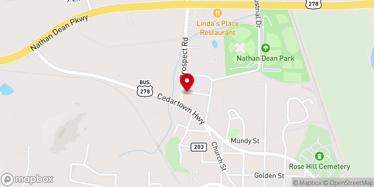 Map showing location of The Church of God of the Union Assembly