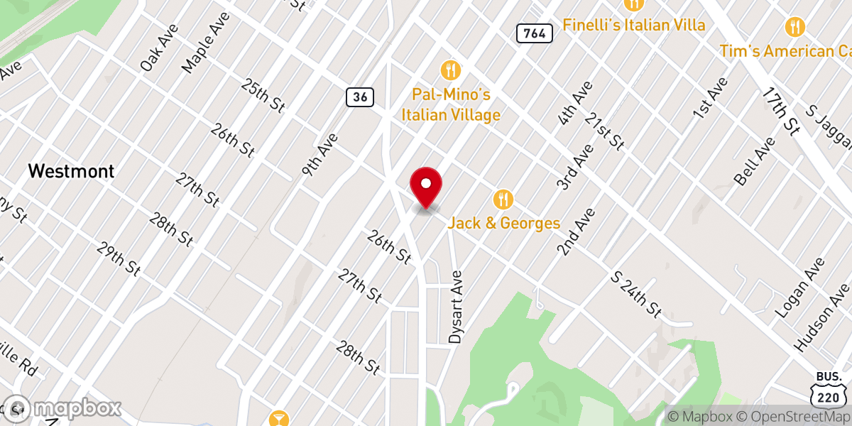 Map showing location of Altoona Seventh-day Adventist Church