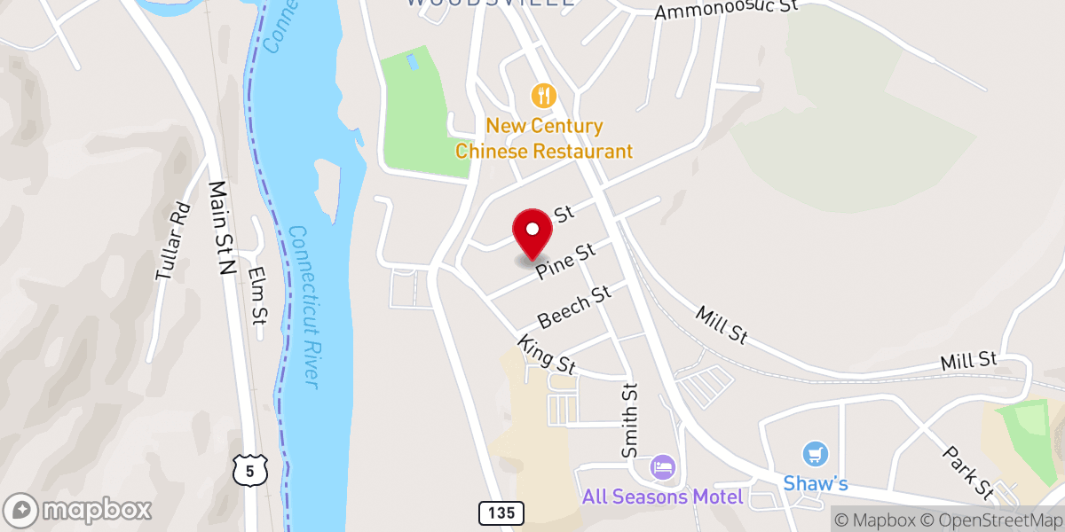 Map showing location of St. Joseph Roman Catholic Church
