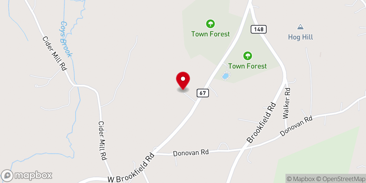 Map showing location of Pilgrim Baptist Church