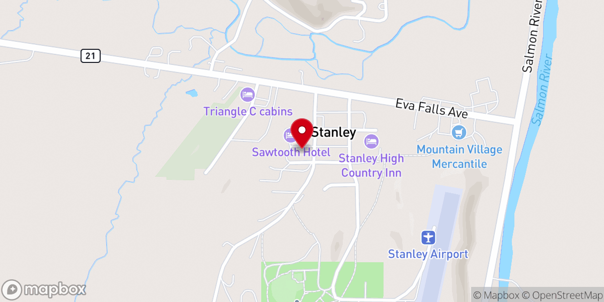 Map showing location of Stanley Christian Fellowship