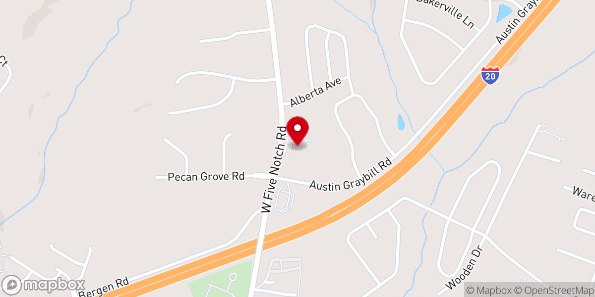 Map showing location of Grace Fellowship Church