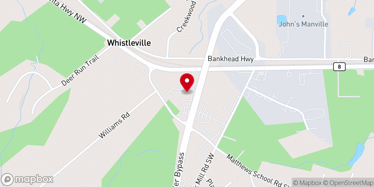 Map showing location of St. Matthew Catholic Church