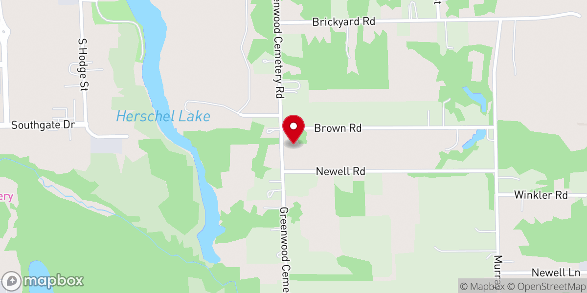 Map showing location of Corner Stone Christian Church