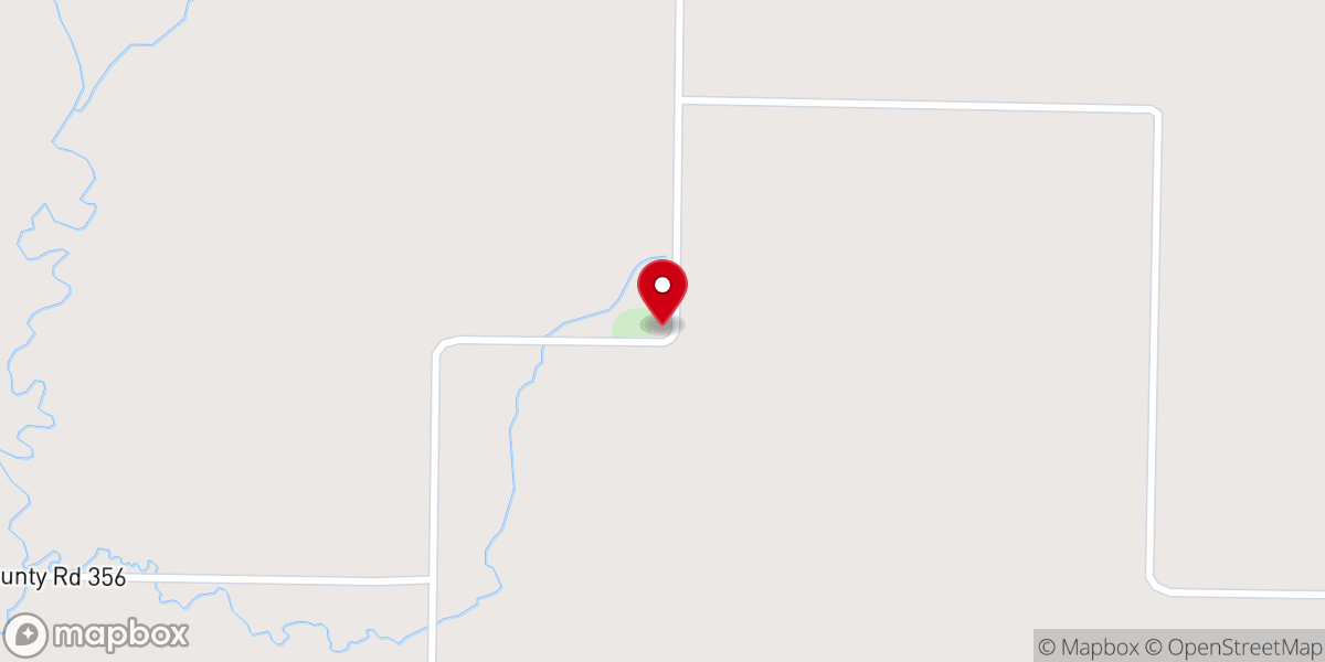 Map showing location of Prairie View Baptist Church