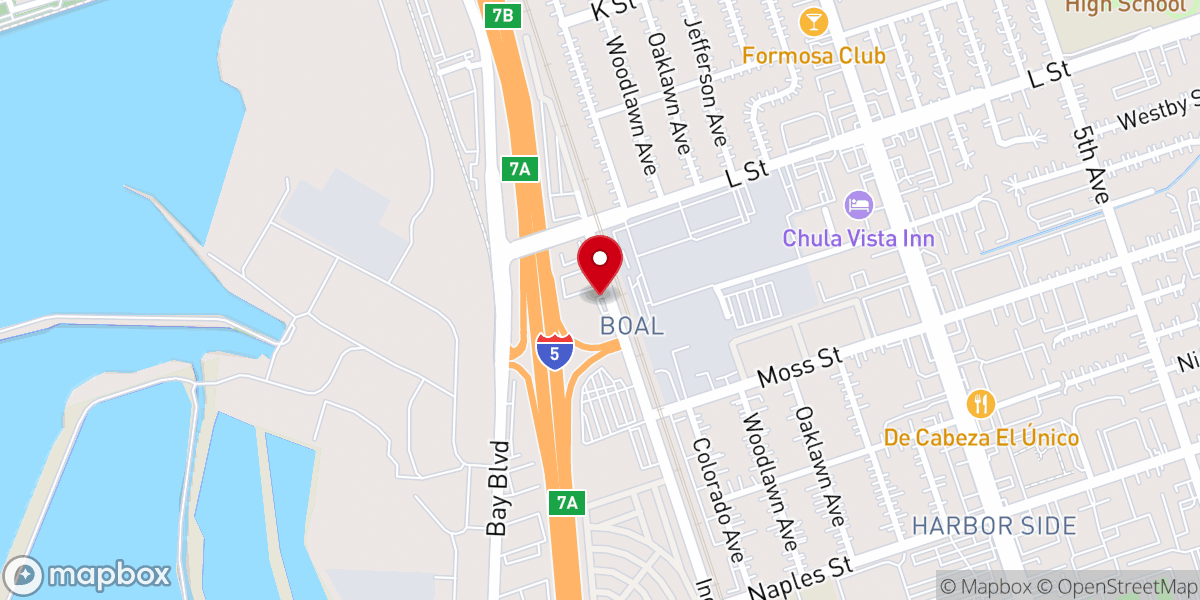 Map showing location of Christian Life Center of San Diego