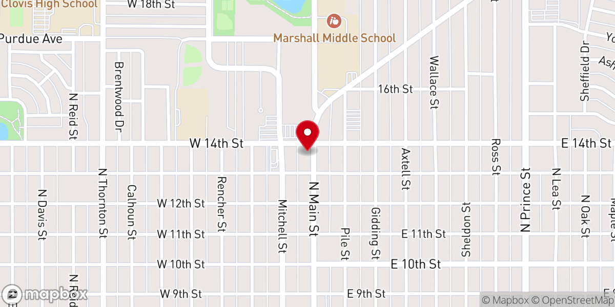 Map showing location of Living Water Church