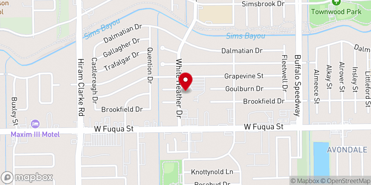 Map showing location of St Benedict Catholic Church