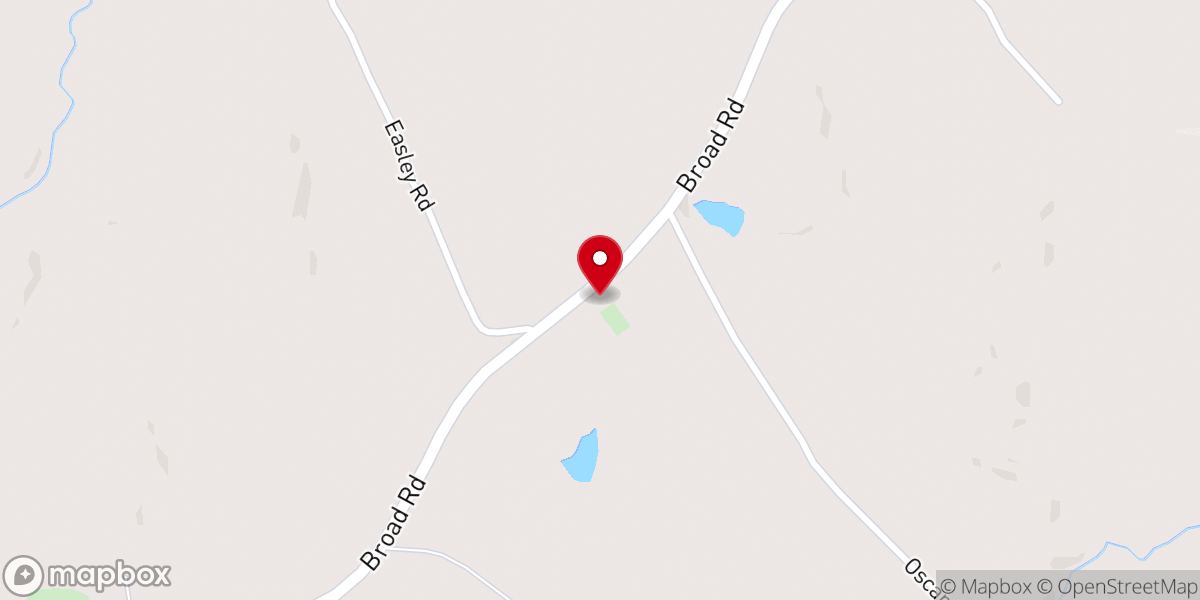 Map showing location of Shiloh Church