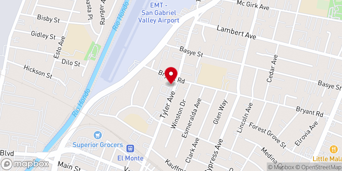 Map showing location of Iglesia Bautista Hispana De Cristo