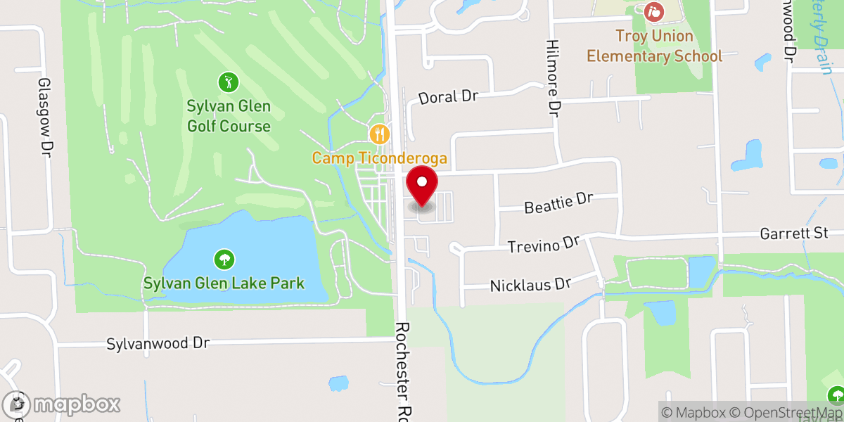 Map showing location of Bridge Community Church