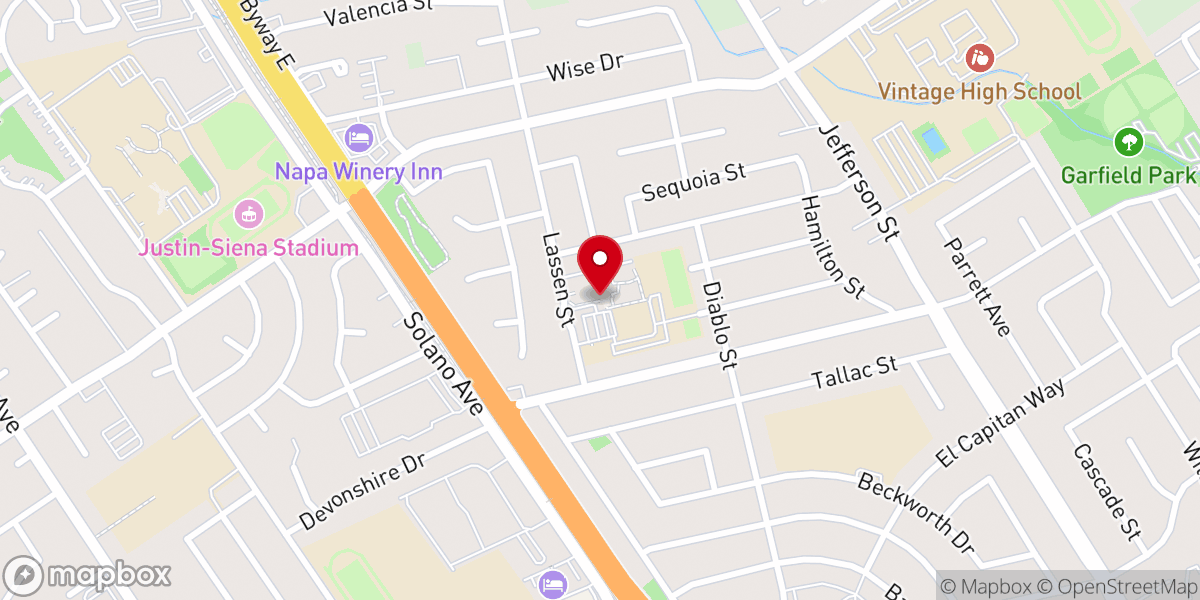Map showing location of St Apollinaris Catholic Church
