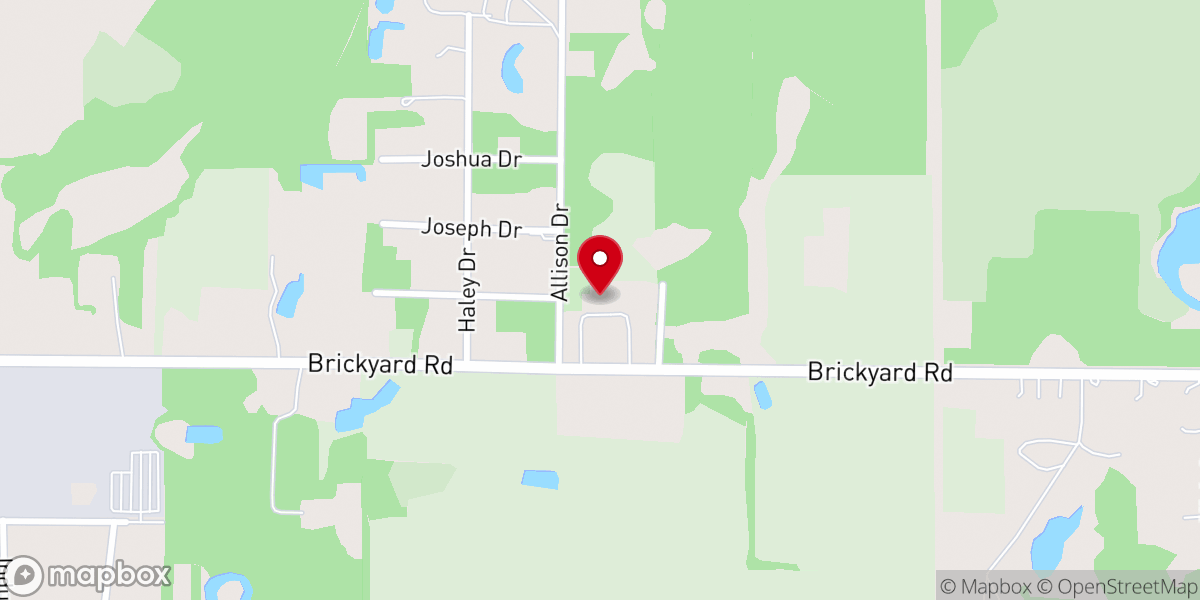Map showing location of Grace and Glory Worship Center
