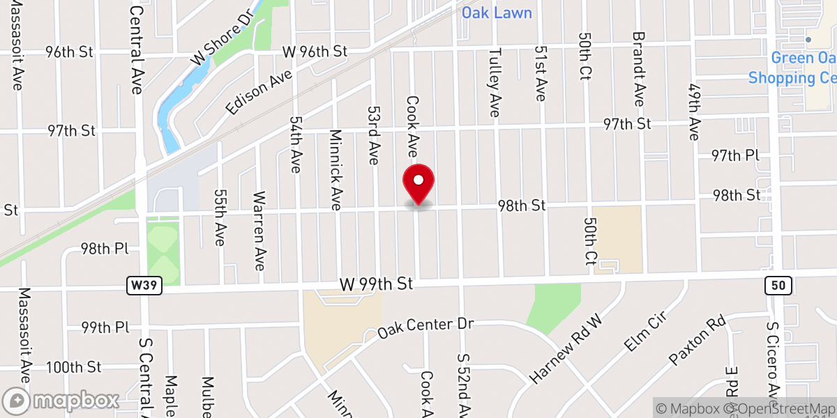 Map showing location of Church of the Living God-full Gospel Ministries Inc