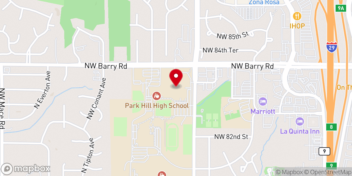 Map showing location of Restore Community Church - Park Hill
