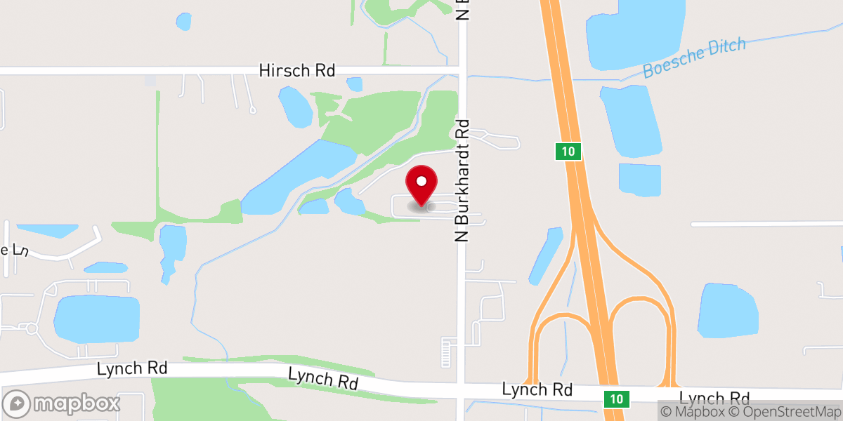 Map showing location of The Assembly Evv