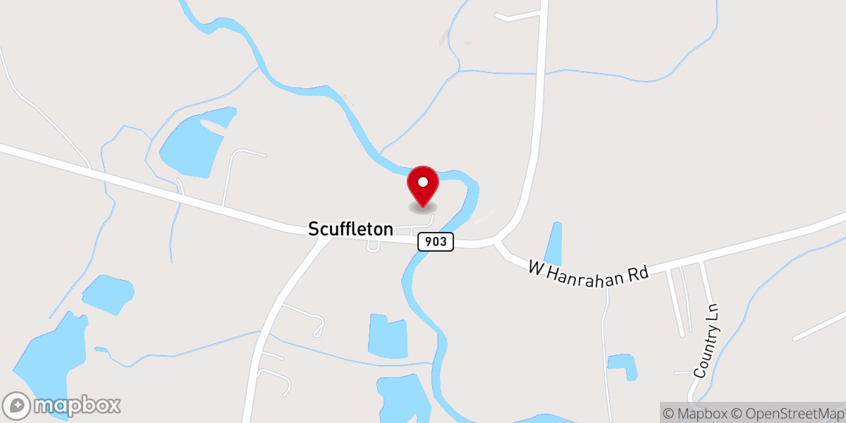 Map showing location of Little Creek United American