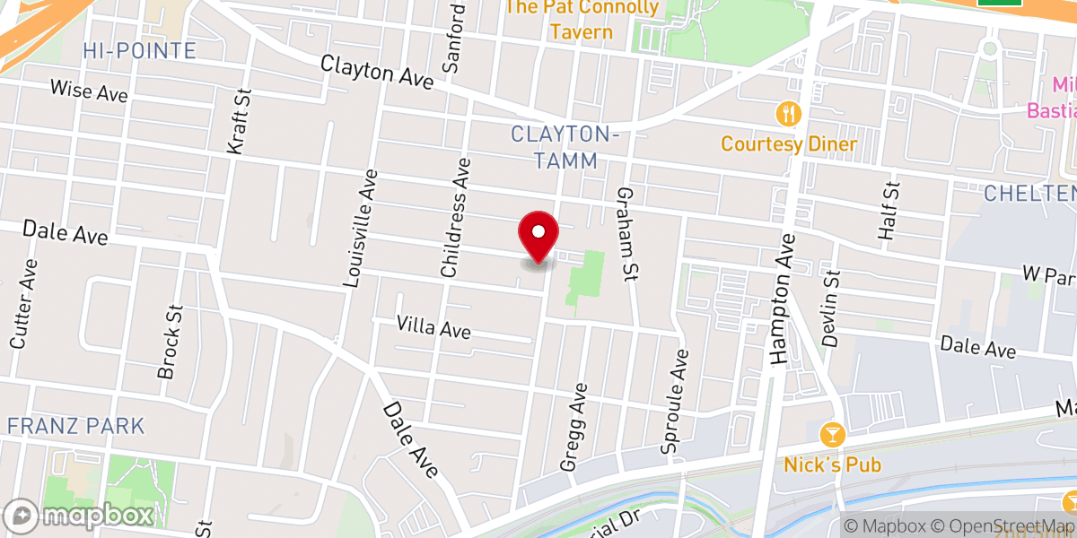 Map showing location of St. James the Greater Catholic Church