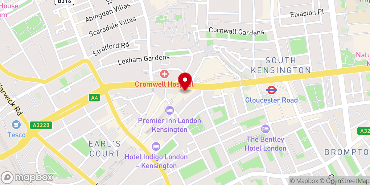 Map showing location of Redeemed Christian Church of God