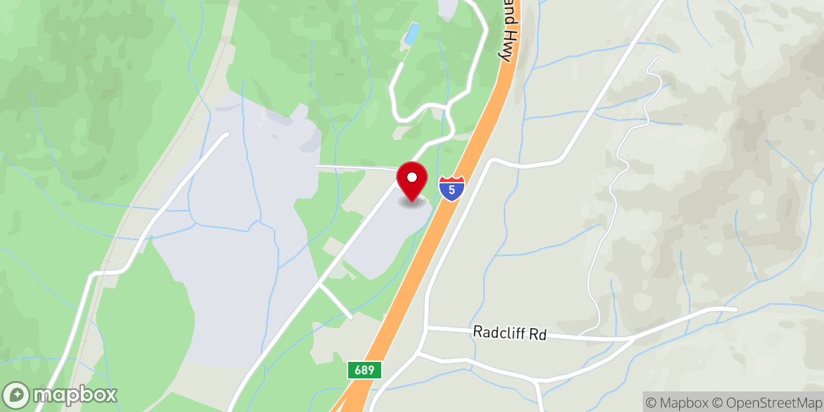 Map showing location of Mountain Gate Community Church