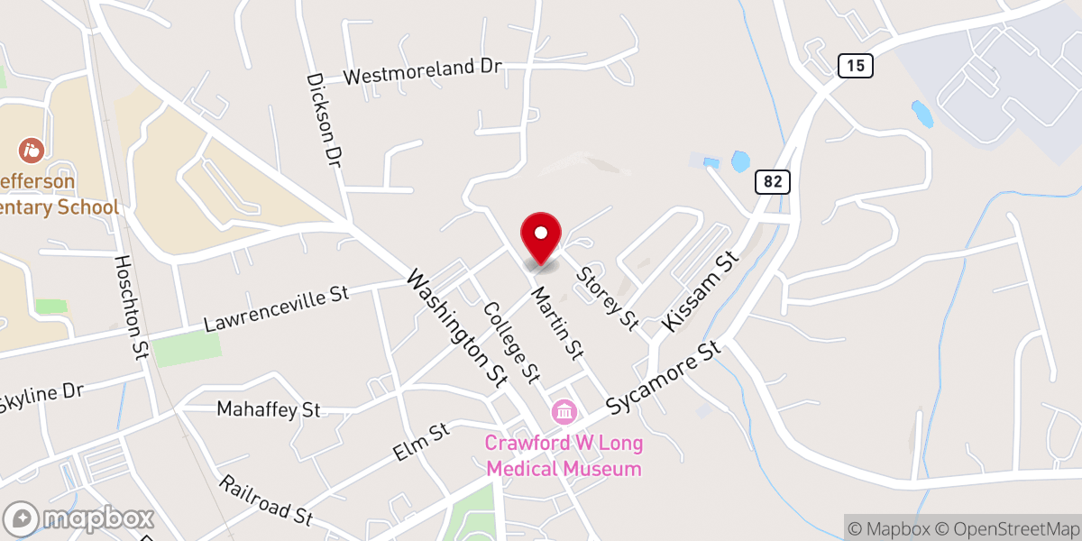 Map showing location of First Methodist Church