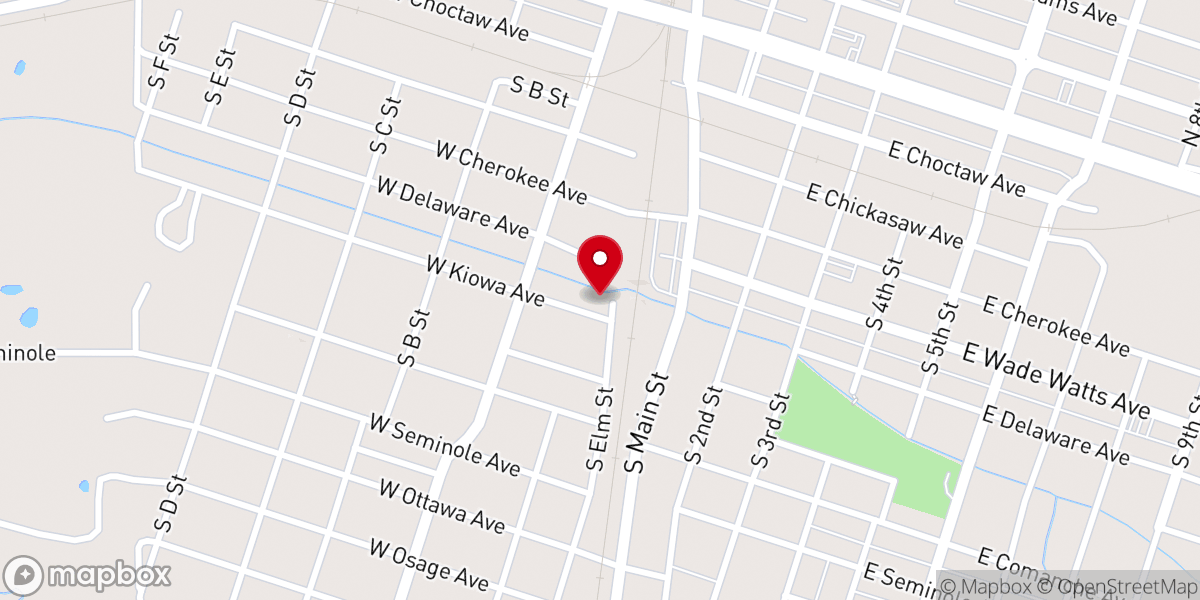 Map showing location of Faith Tabernacle Church