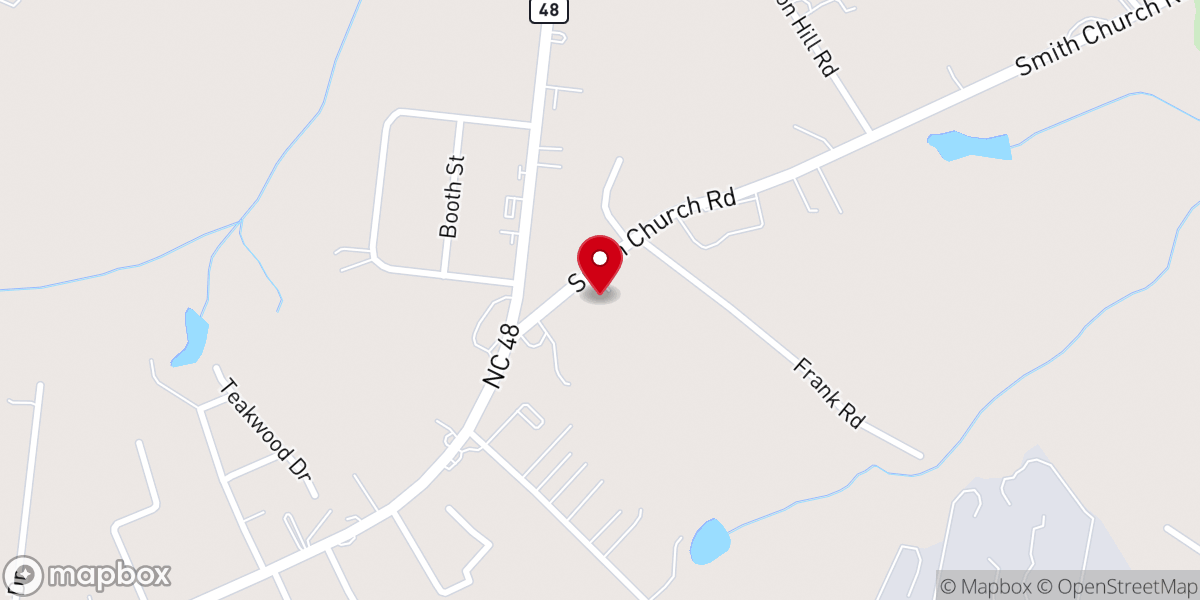 Map showing location of Roanoke Valley Seventh-day Adventist Church