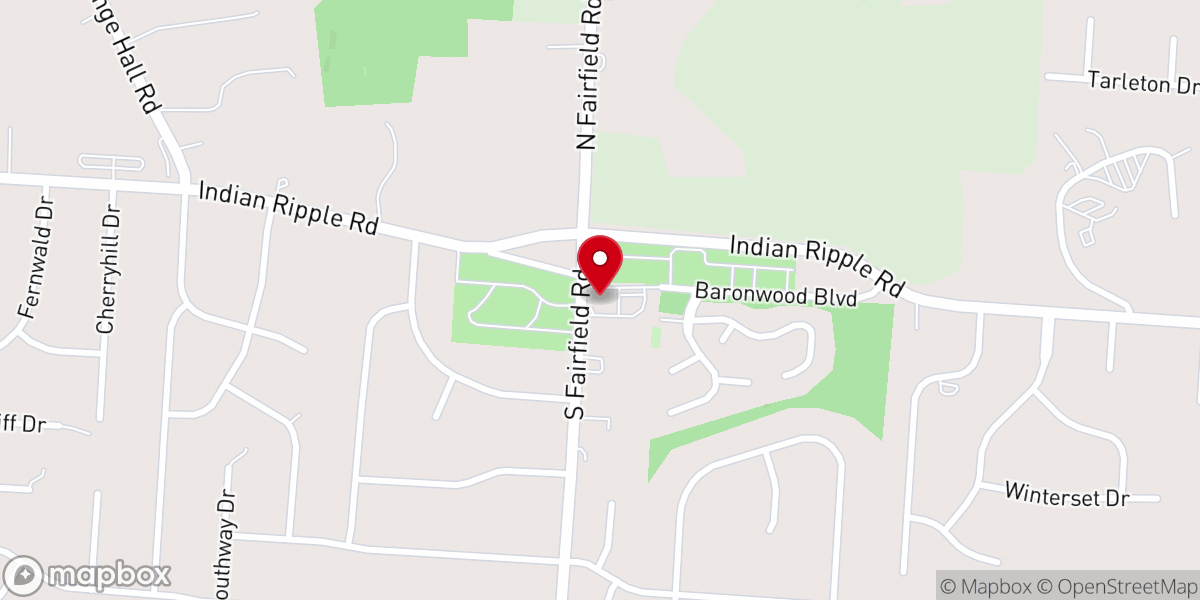 Map showing location of Mount Zion Church