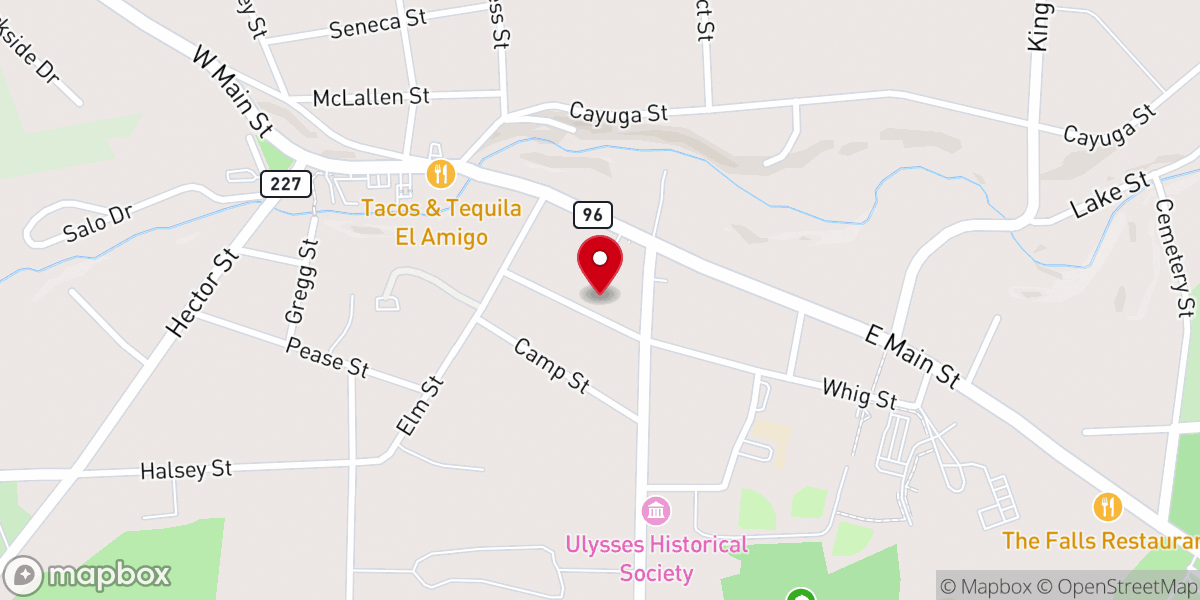 Map showing location of St. James the Apostle Church