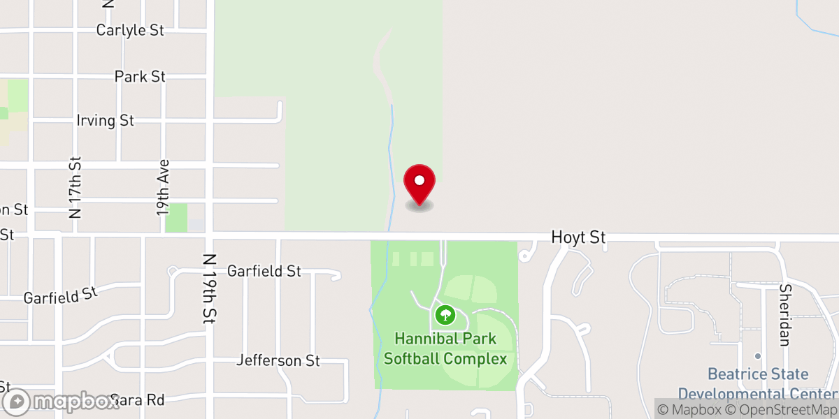 Map showing location of Cornerstone Lutheran Church