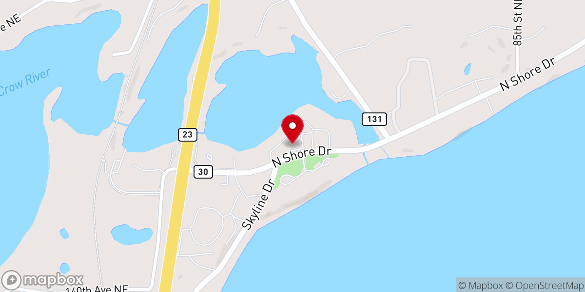 Map showing location of Hope Presbyterian Church