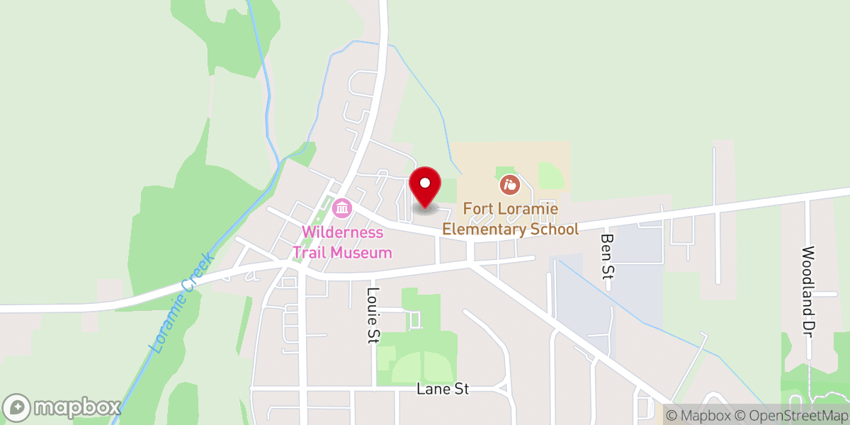 Map showing location of St. Michael Catholic Church