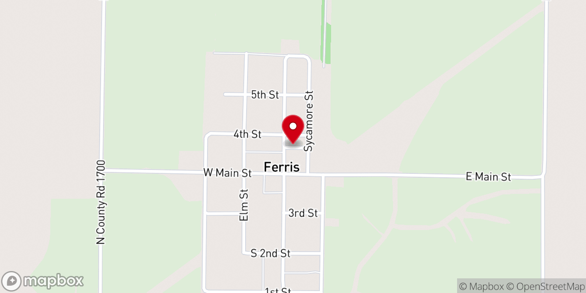 Map showing location of Christian Church